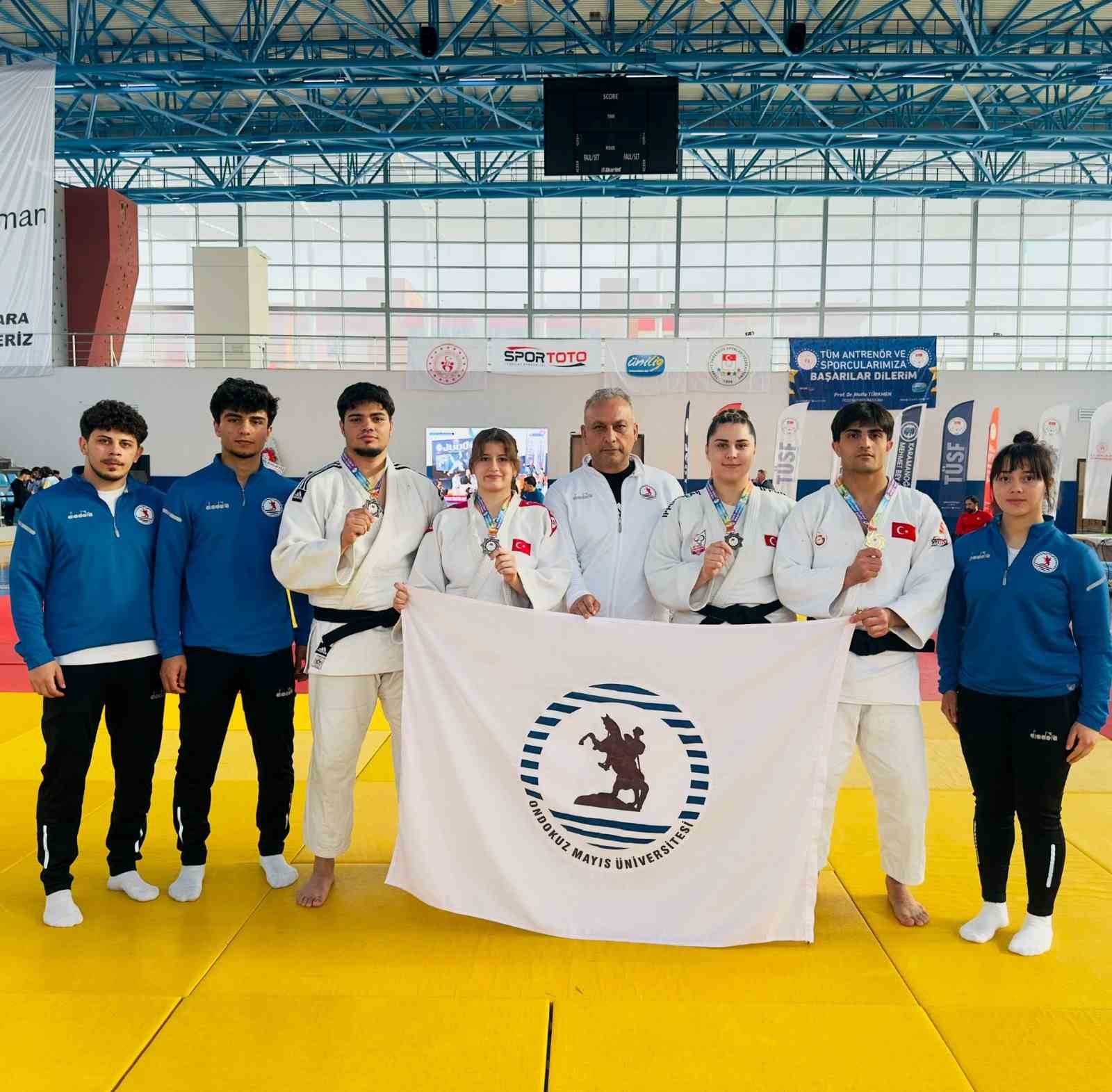 OMÜ’nün judo başarısı: 1 altın, 3 bronz madalya
