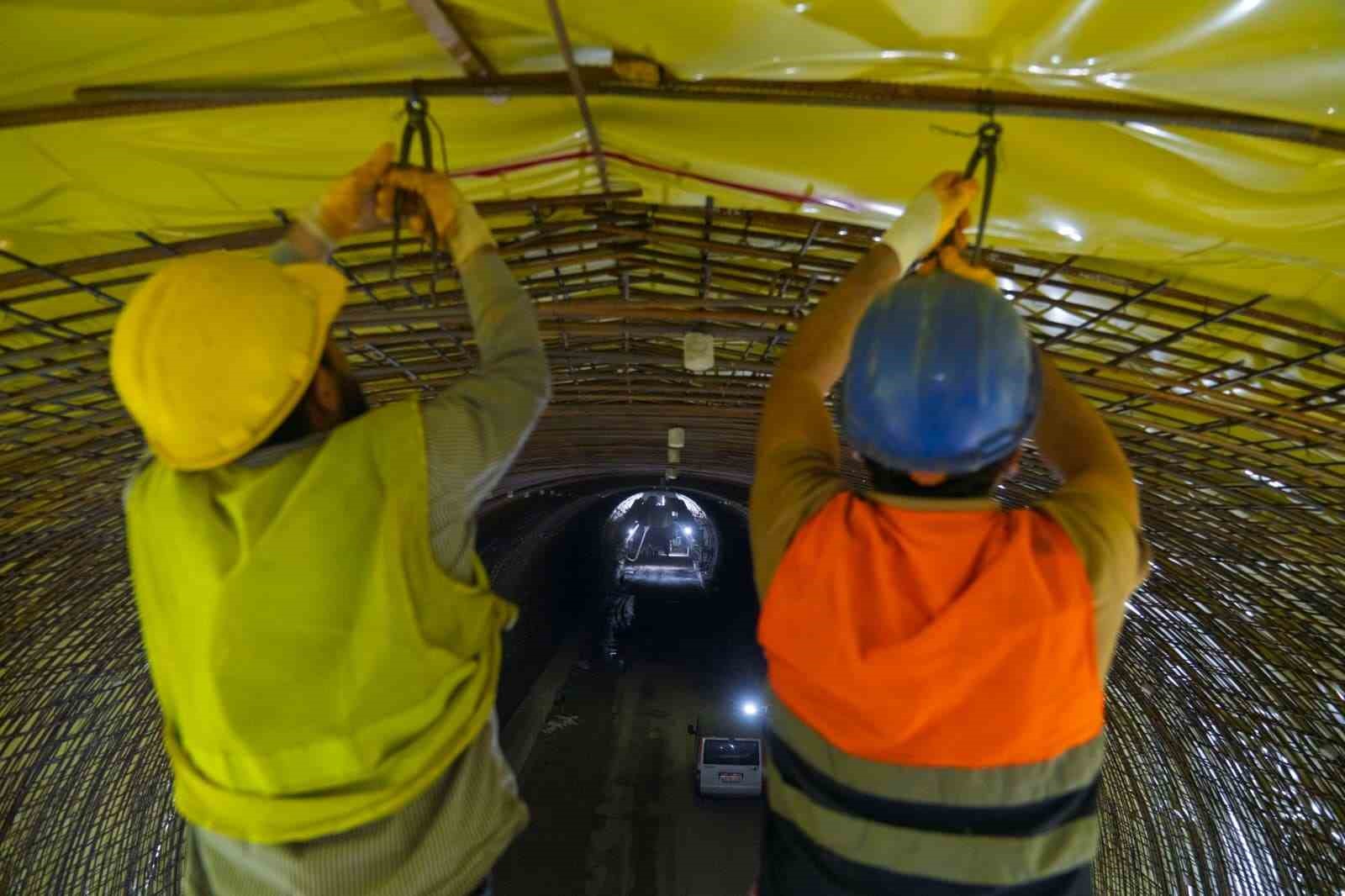 Onat Tüneli’nde çalışmalar sürüyor
