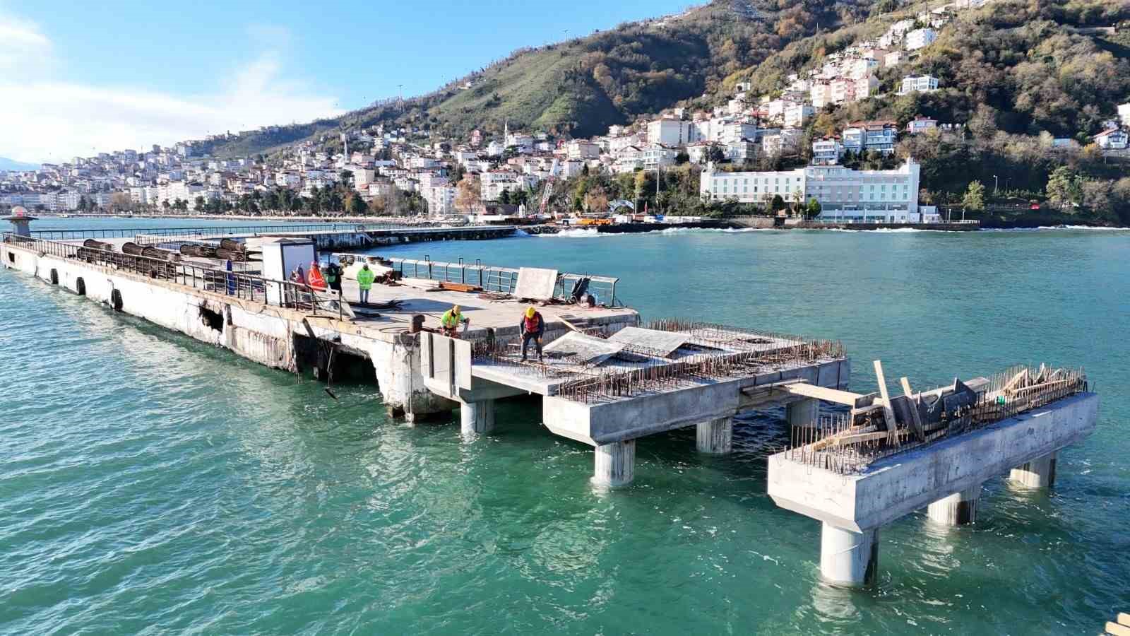 Ordu rıhtımı 410 metreye uzatılıyor: Çalışmaların ardından kruvaziyer gemilerinin gelmesi bekleniyor
