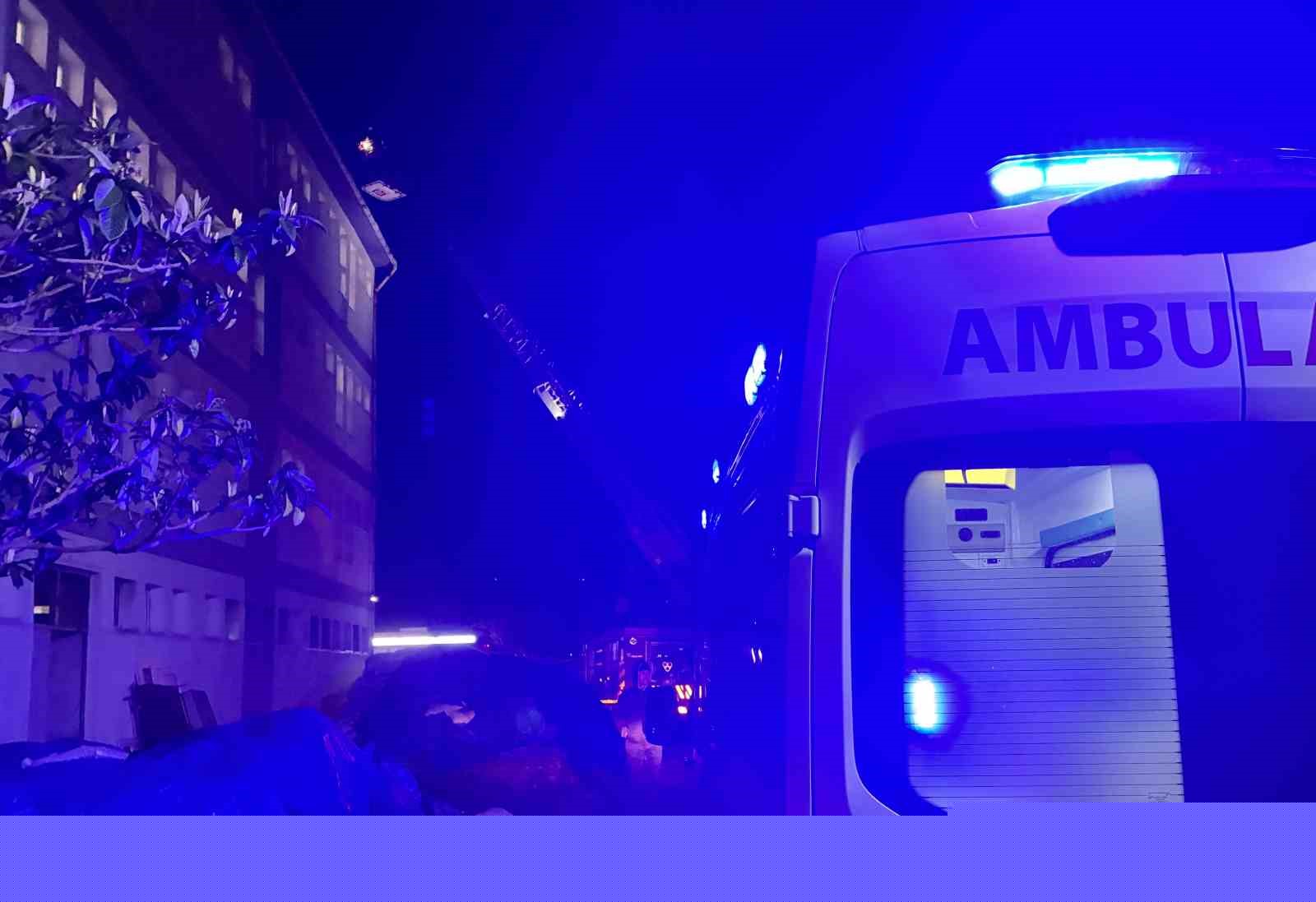 Ordu’da öğrenci pansiyonunda baca yangını
