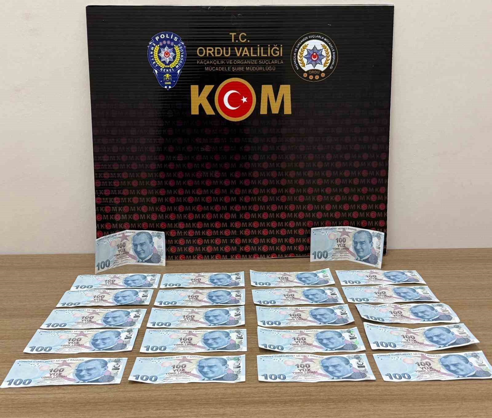 Ordu’da sahte para operasyonu: 3 gözaltı
