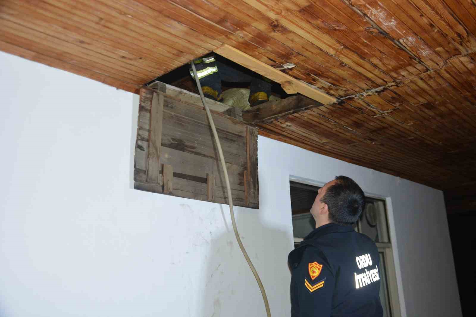 Ordu’da sahur vakti baca yangını panik oluşturdu
