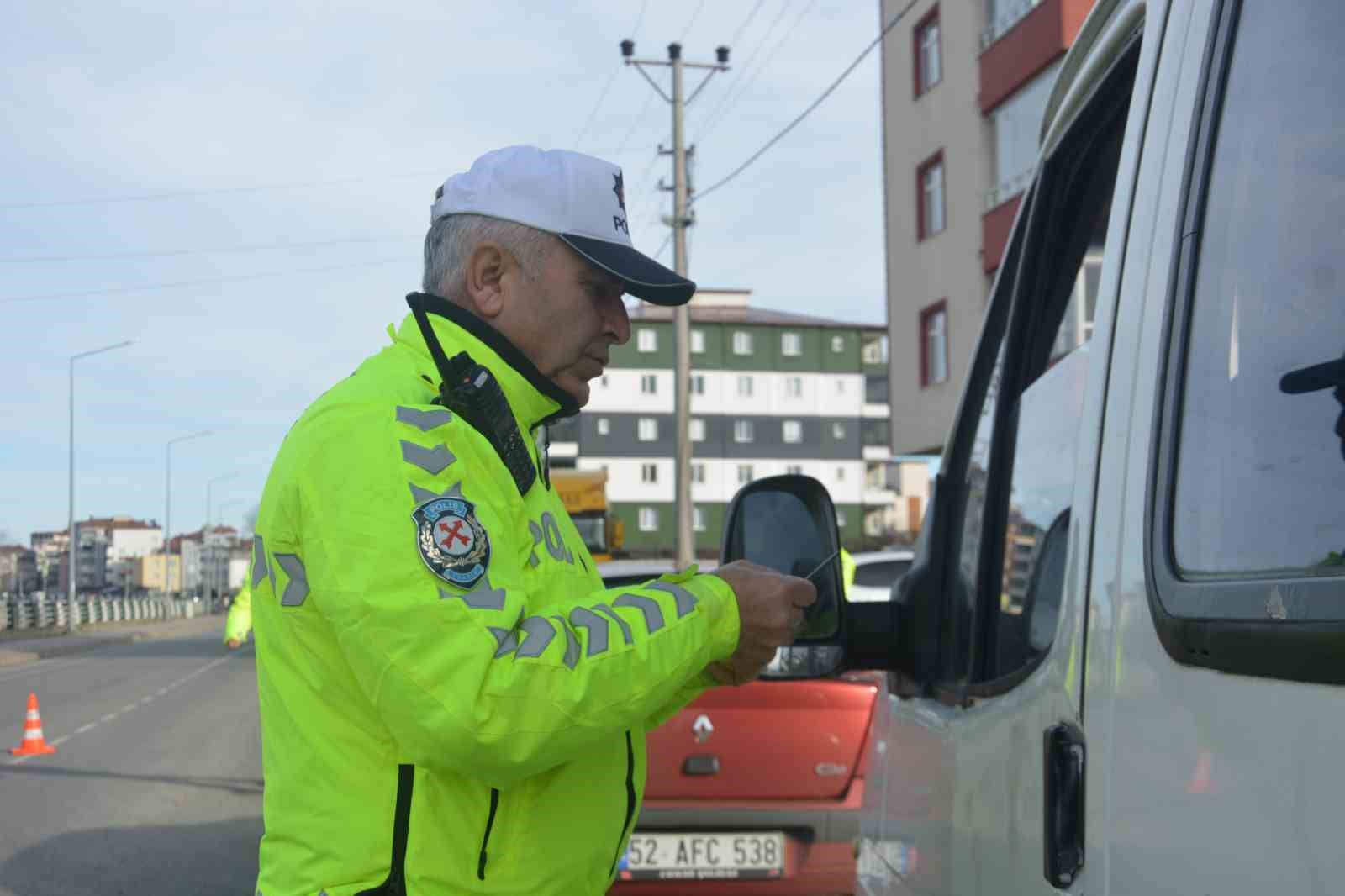 Ordu’da trafik güvenliği için denetimler sürüyor
