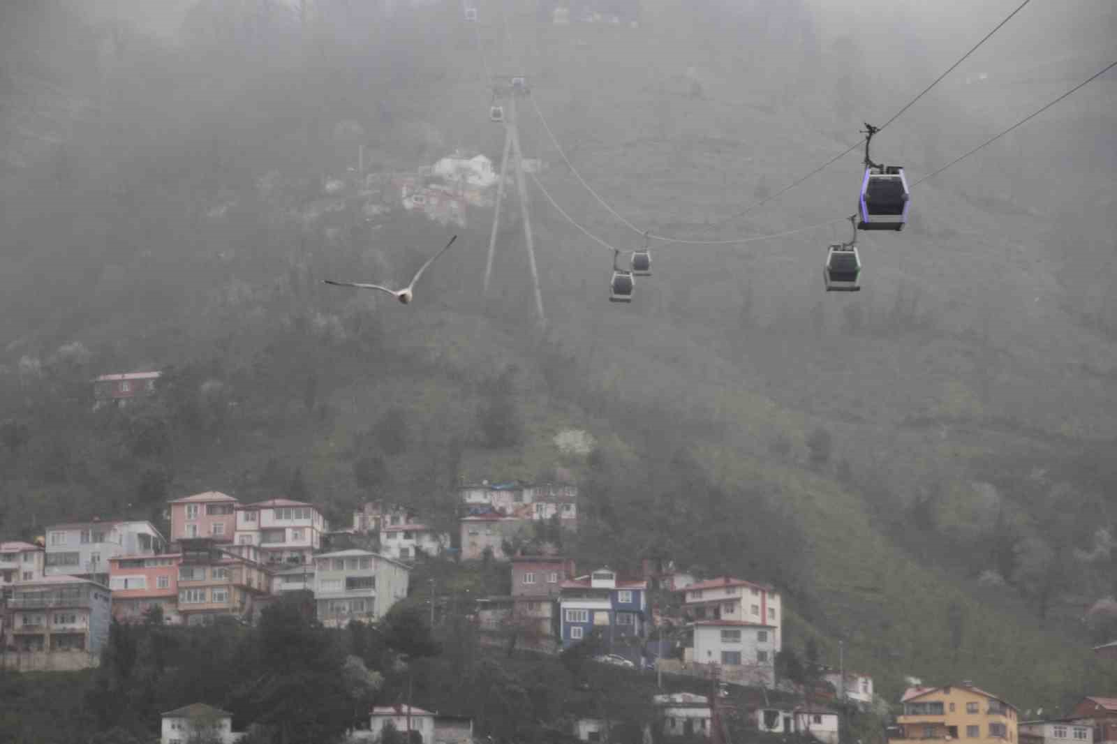 Ordu’nun ‘seyir terası’nda sis güzelliği
