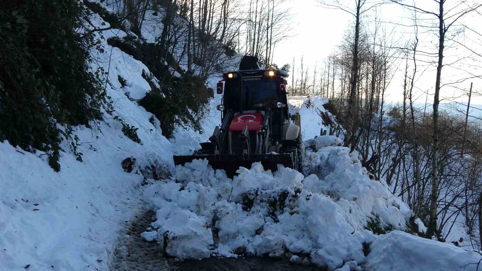 Ordu’nun yükseklerinde kar manzaraları
