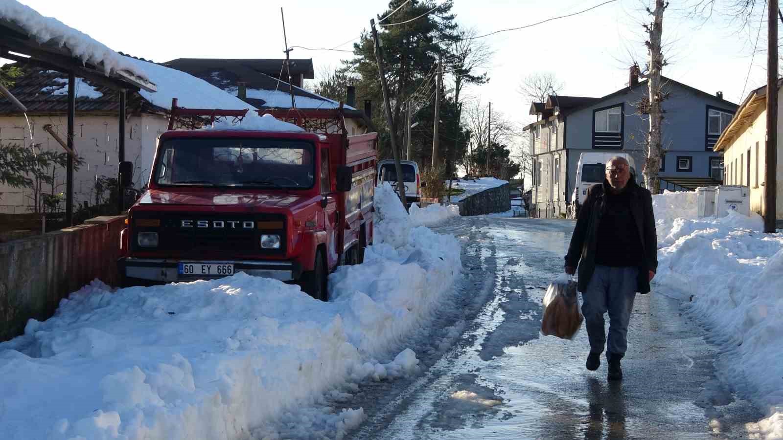 Ordu’nun yükseklerinde kar manzaraları
