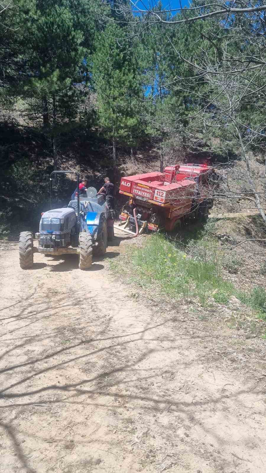 Orman yangını kontrol altına alındı
