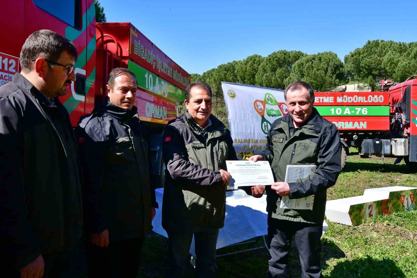 Ormancılar madalya için kıyasıya yarıştı
