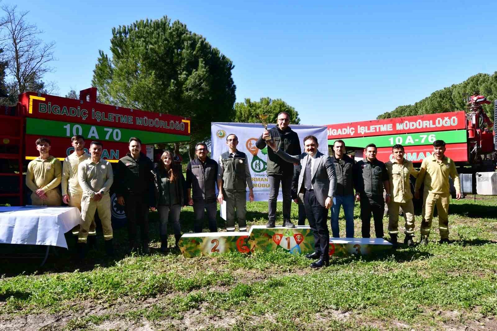 Ormancılar madalya için kıyasıya yarıştı
