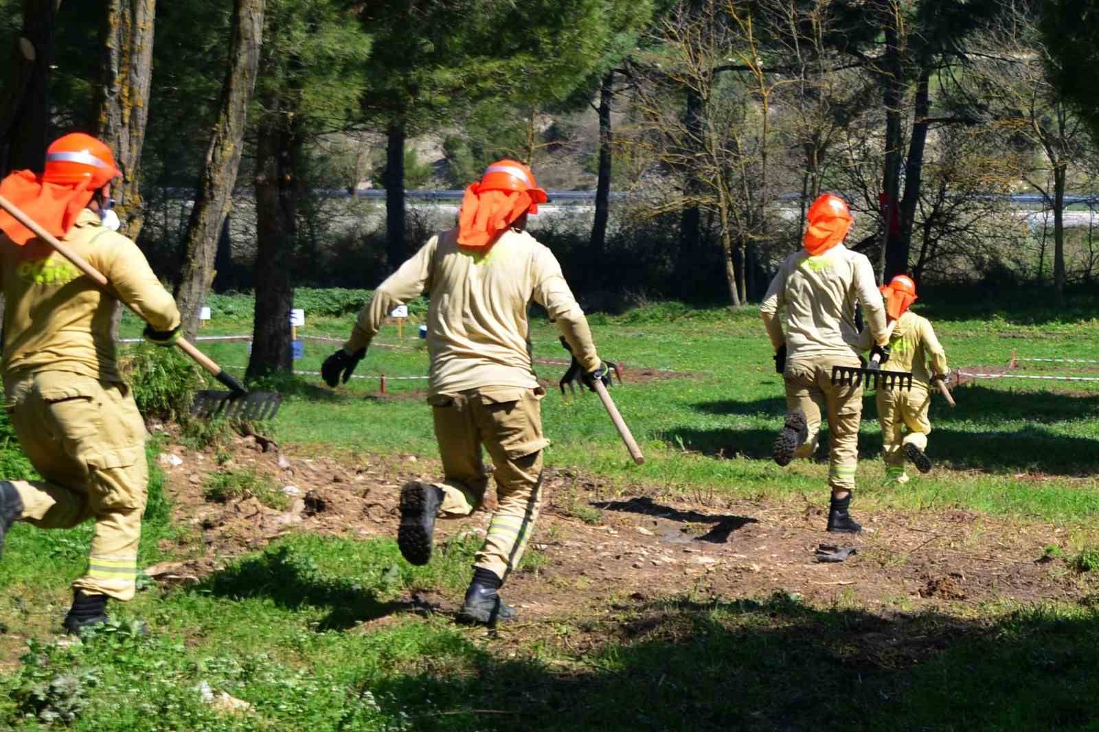 Ormancılar madalya için kıyasıya yarıştı
