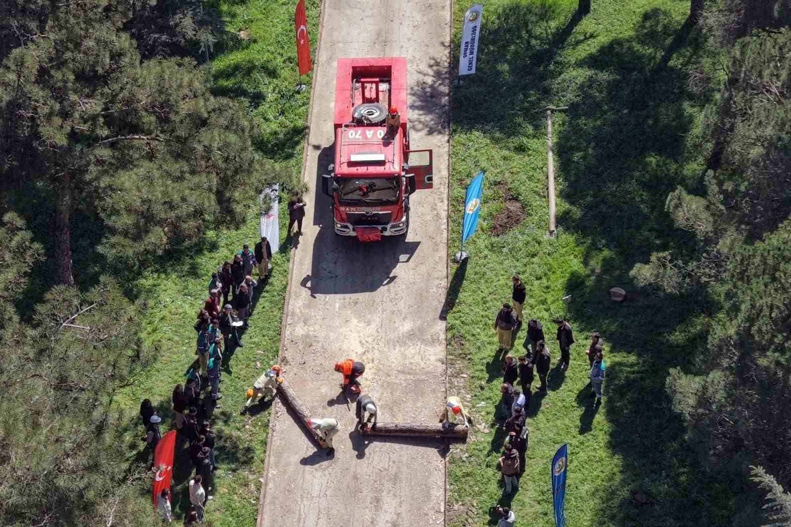 Ormancılar madalya için kıyasıya yarıştı
