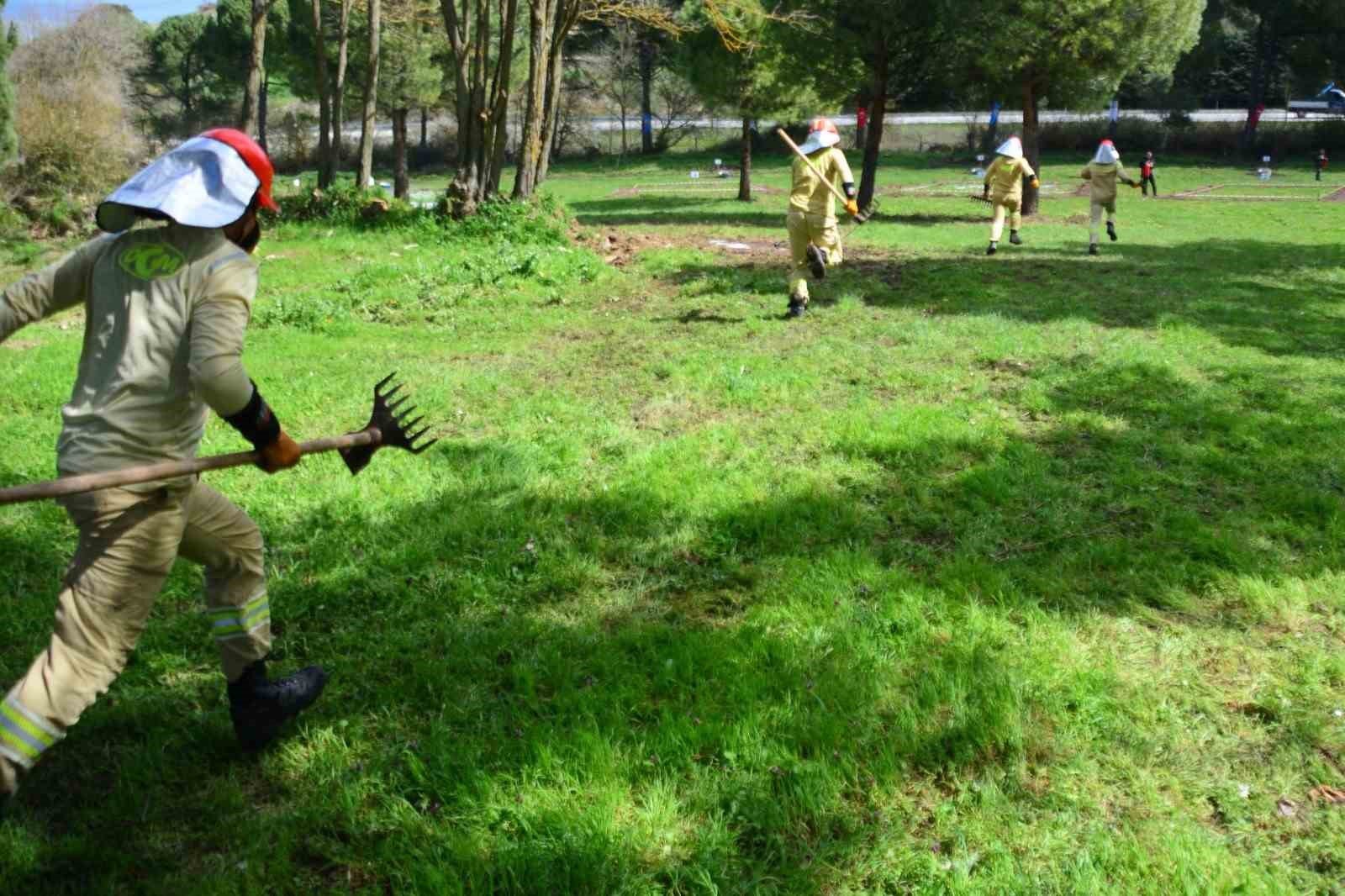 Ormancılar madalya için kıyasıya yarıştı
