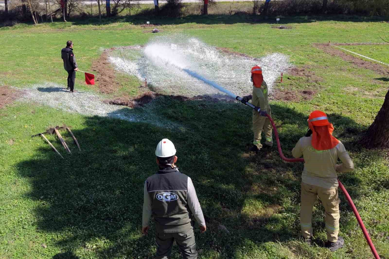 Ormancılar madalya için kıyasıya yarıştı

