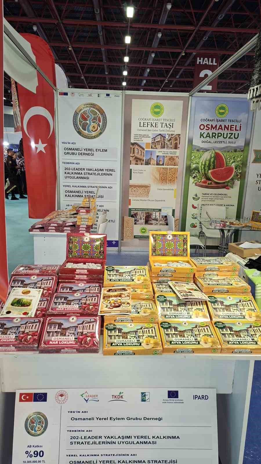 Osmaneli ürünleri YÖREX’te vitrine çıktı
