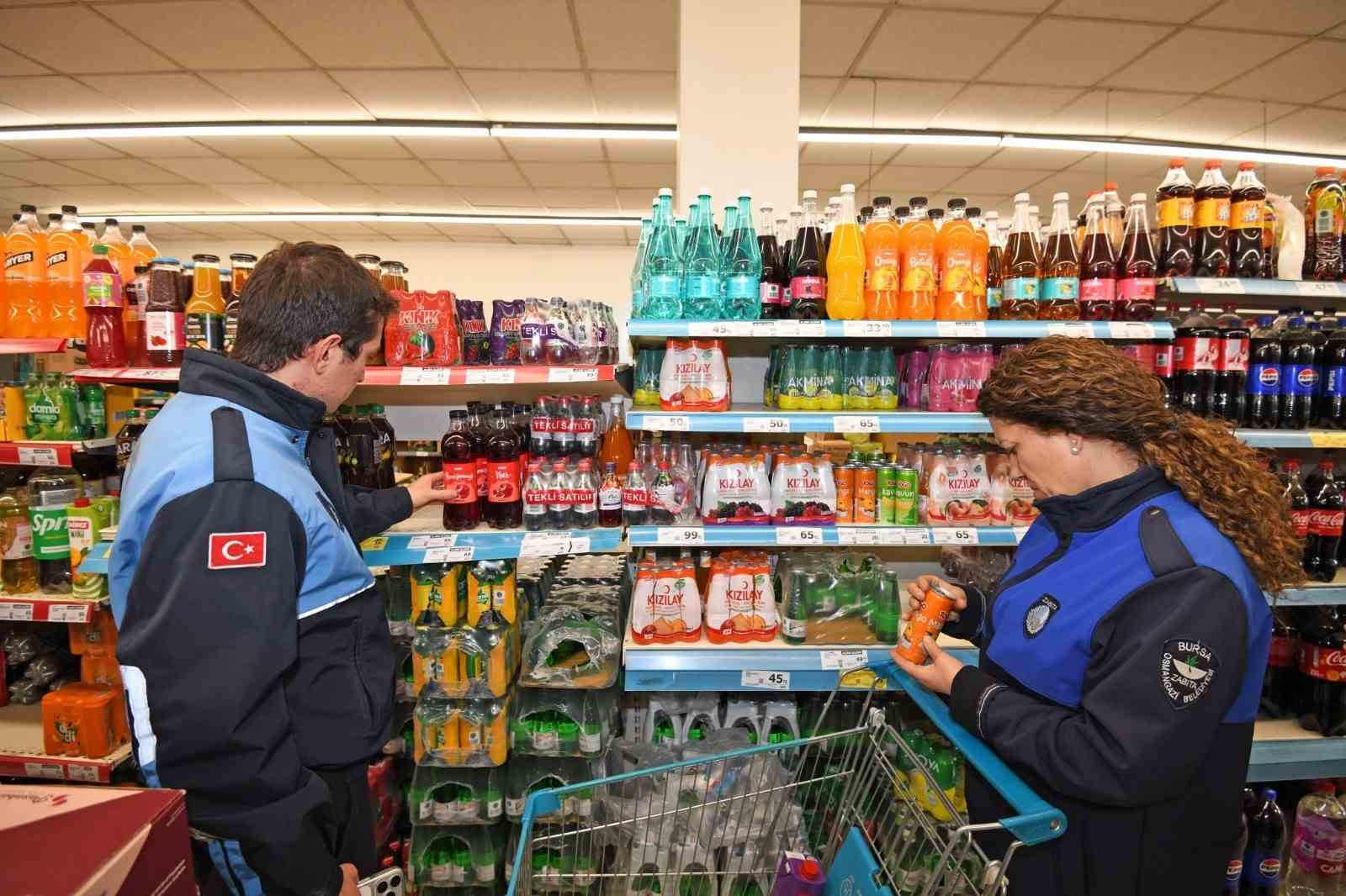 Osmangazi’de etiketlere zabıta denetimi
