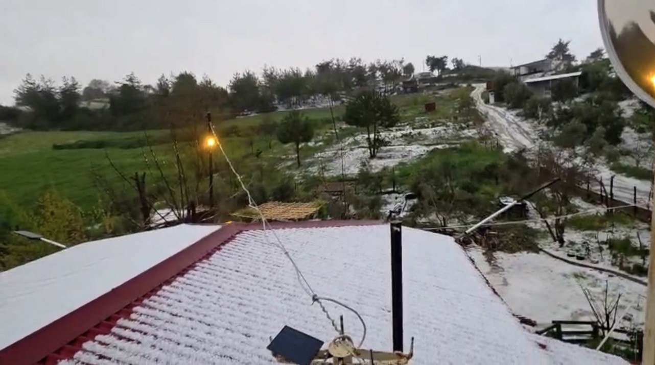 Osmaniye’de dolu yağışı
