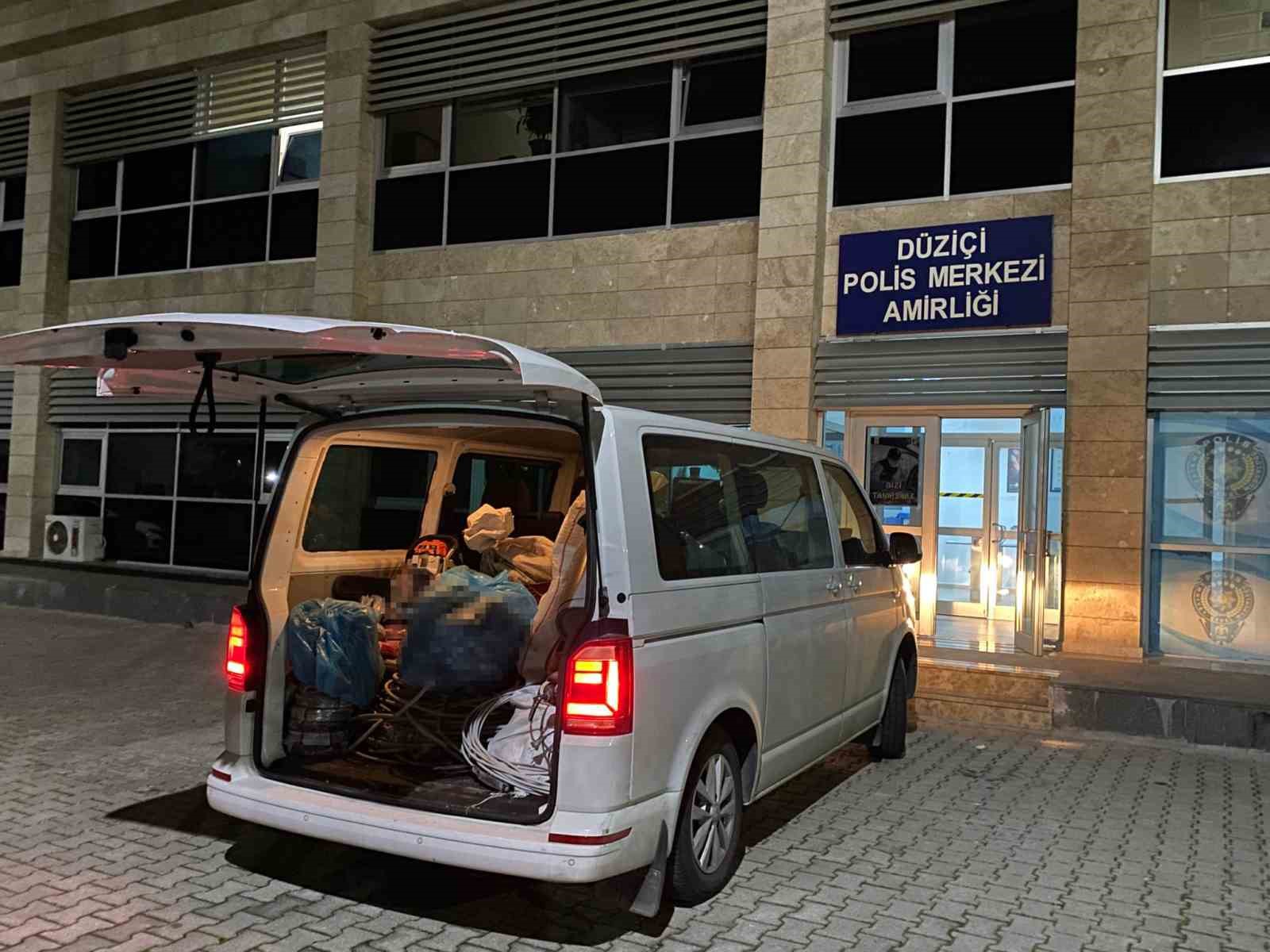 Osmaniye’de hırsızlar tarafından çalınan ürünler sahiplerine teslim edildi
