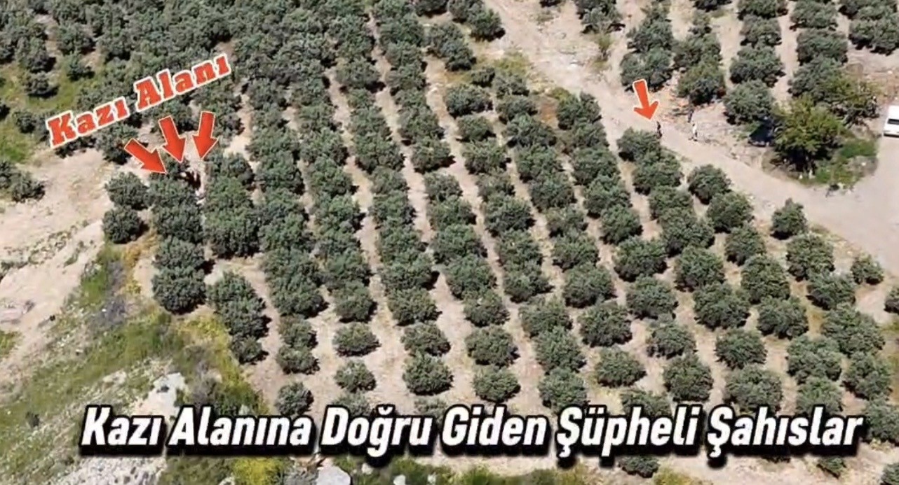 Osmaniye’de kaçak kazı yapan 6 kişi dronla yakalandı
