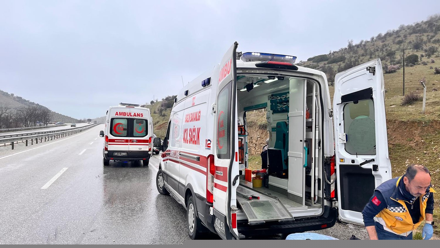 Otomobil şarampole uçtu: 1 yaralı
