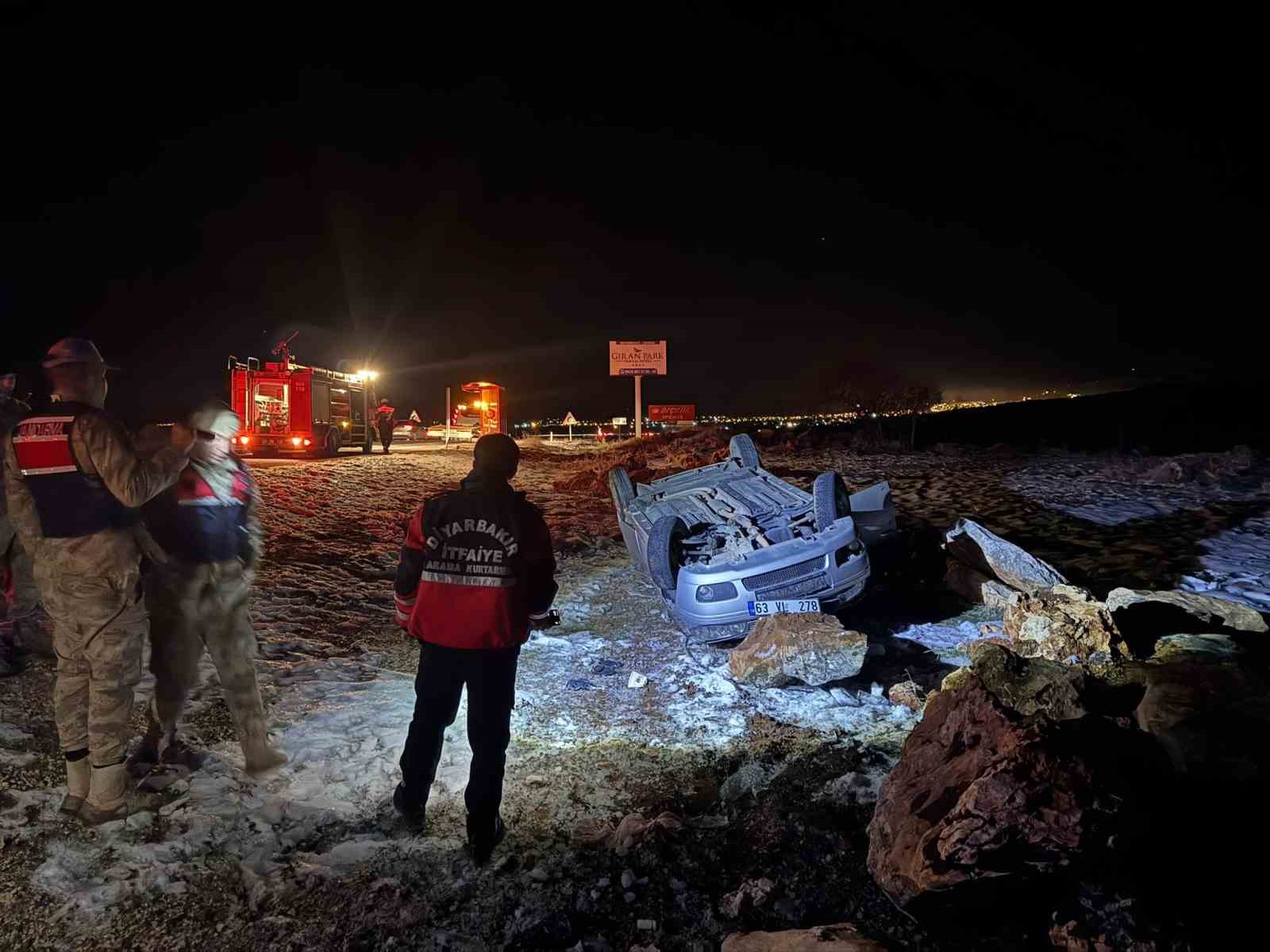 Otomobil takla attı, sürücü ağır yaralandı
