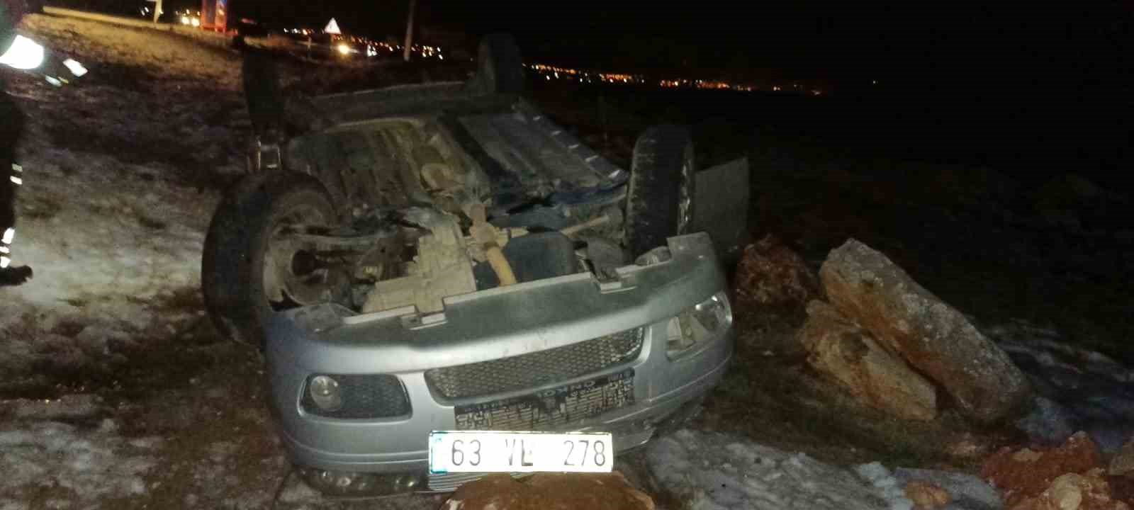 Otomobil takla attı, sürücü ağır yaralandı
