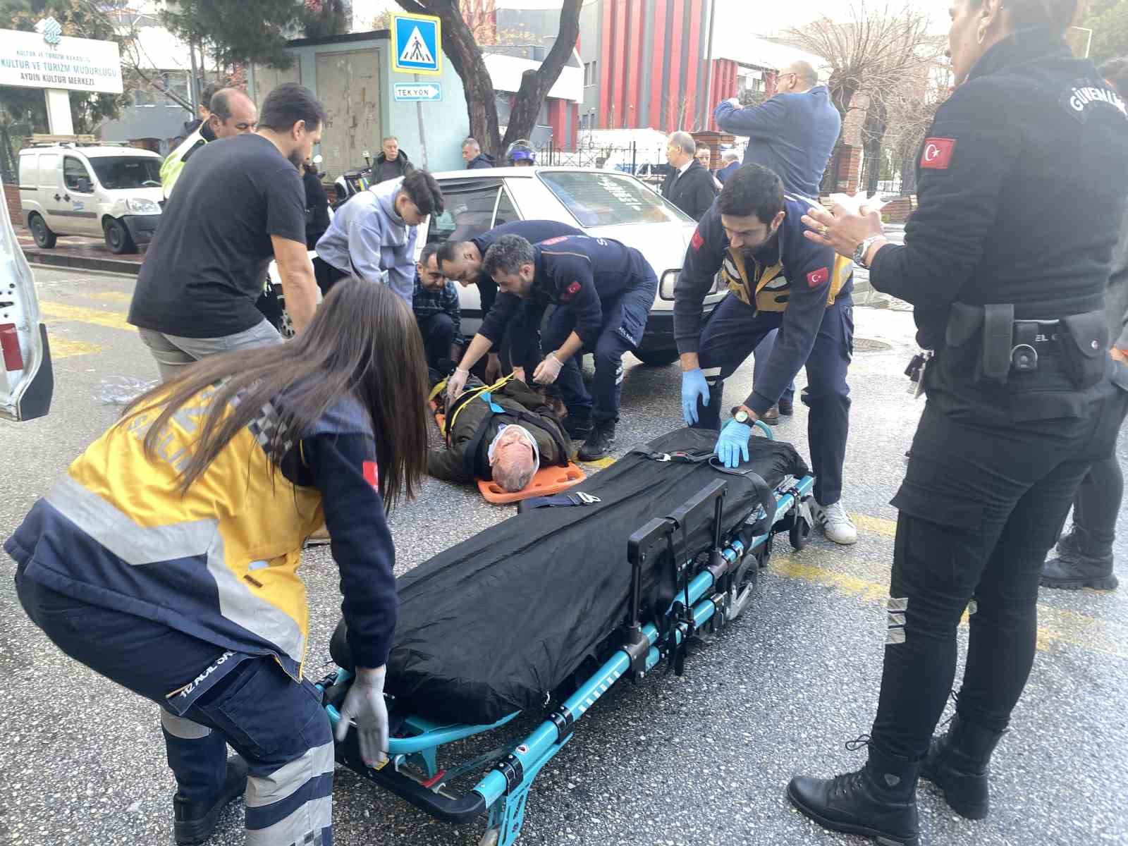 Otomobilin çarptığı yaya yaralandı
