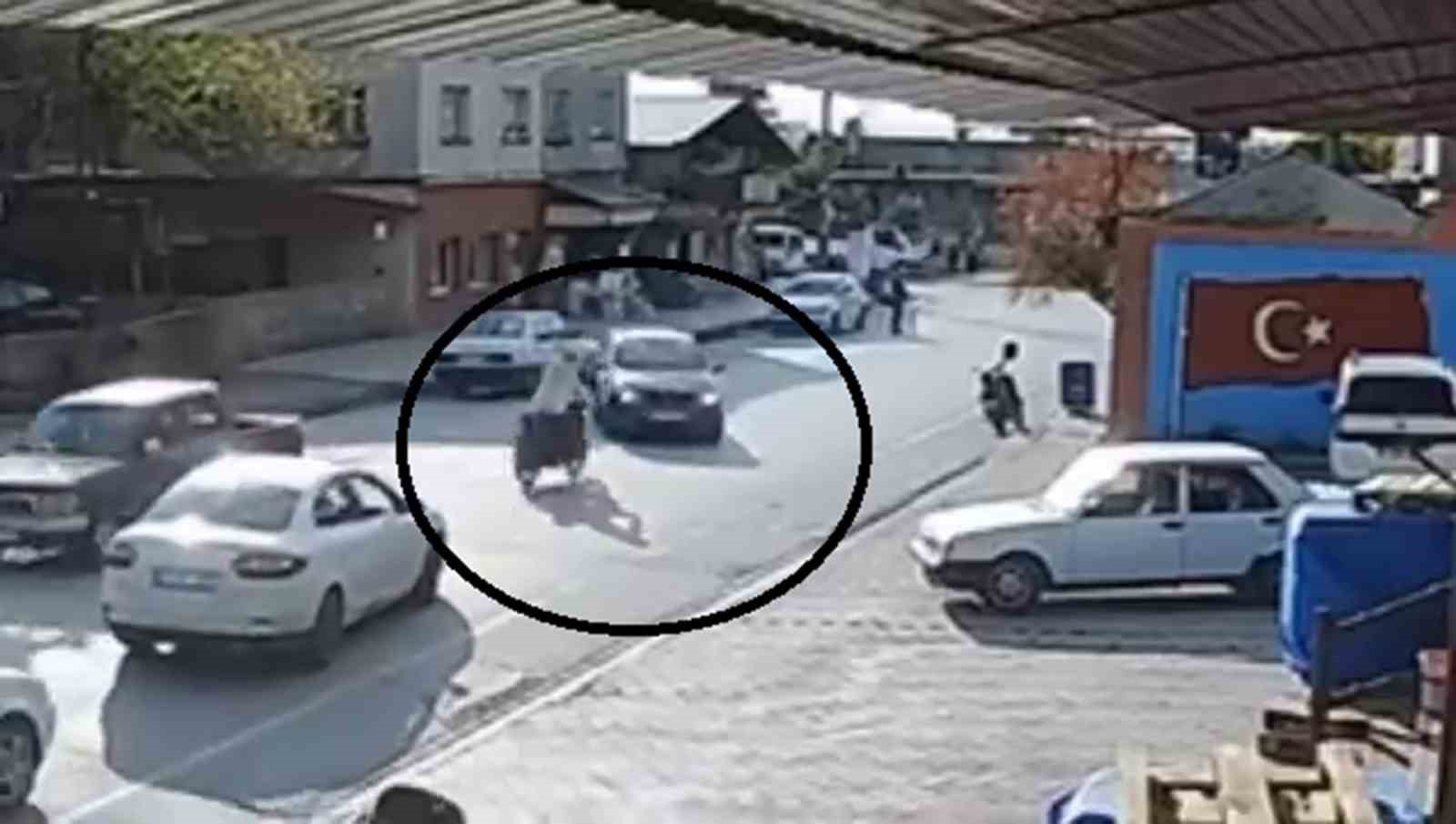 Otomobille çarpışan motosikletin sürücüsü yaralandı
