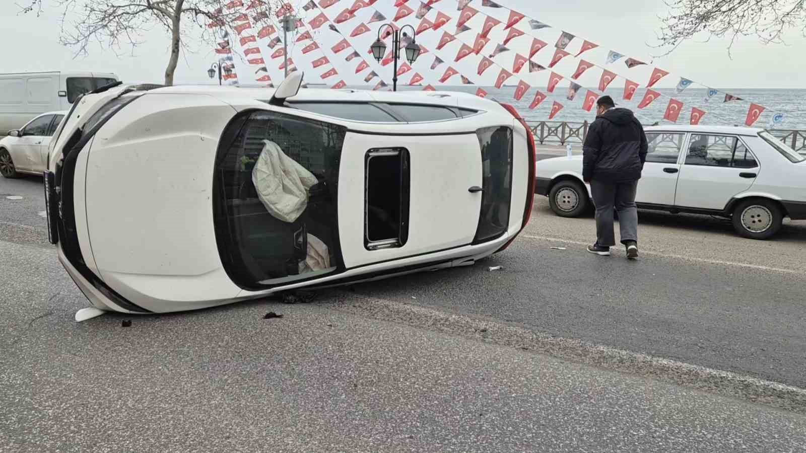 Otomobiller çarpıştı: 1 yaralı
