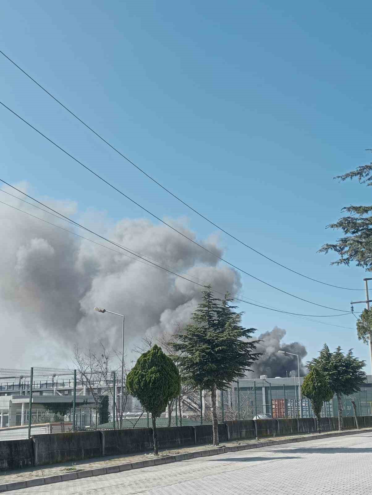 Oyuncak fabrikasında çıkan yangın korkuttu
