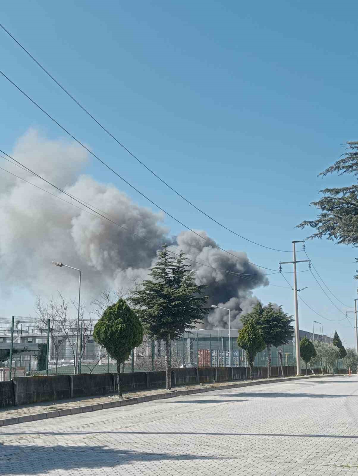 Oyuncak fabrikasında çıkan yangın korkuttu
