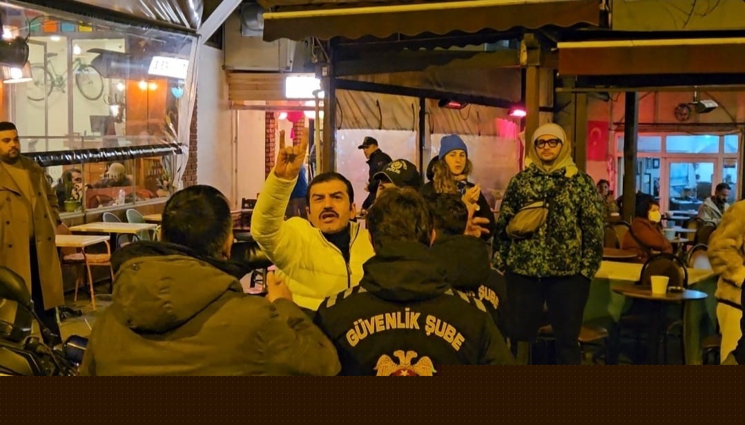 Oyuncu Ufuk Bayraktar ile yürüyüşe katılan kadınlar arasında gerginlik
