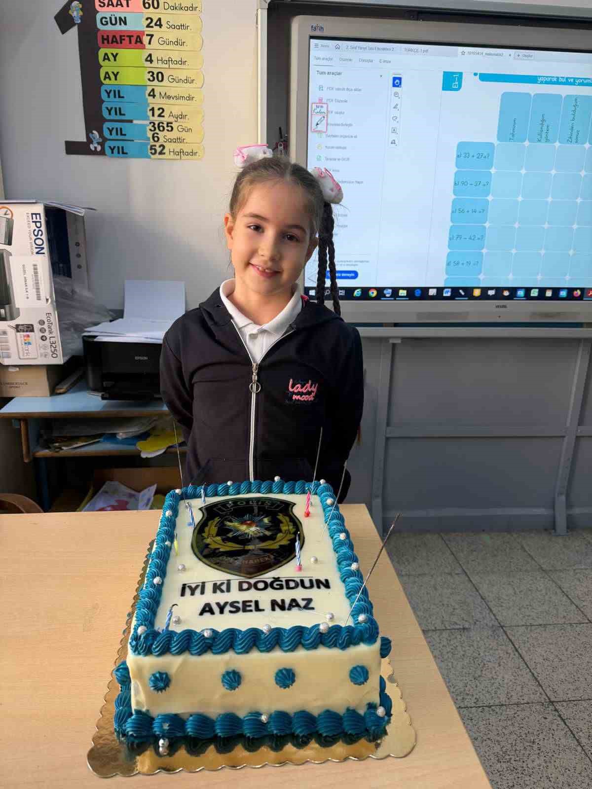 Özel Harekat polislerinden şehit kızına doğum günü sürprizi
