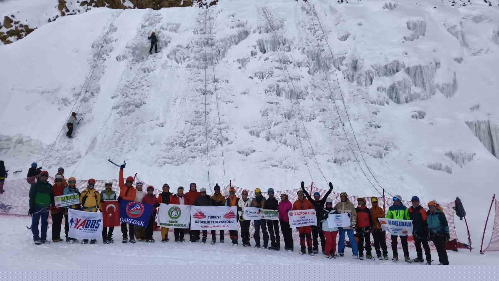 Palandöken’de buz tırmanışı eğitimi başarıyla gerçekleşti
