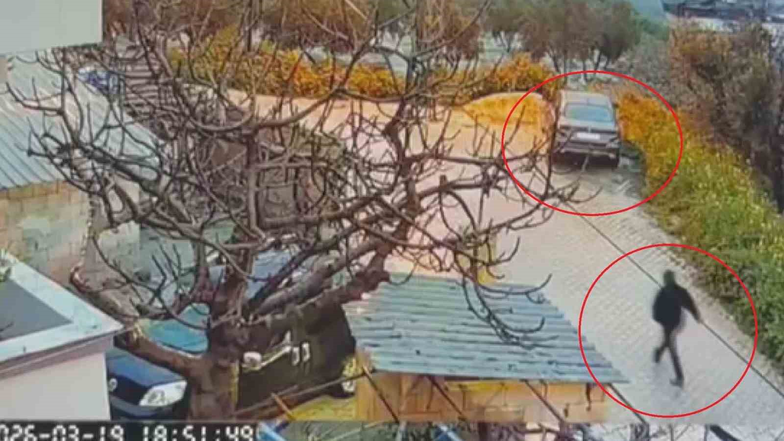 Park halindeki otomobili benzin döküp yakan, araç sahibinin yeğeni çıktı
