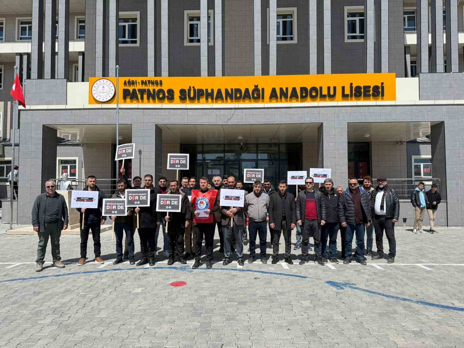 Patnos Eğitim-Bir-Sen’den şiddet tepkisi: "Artık yeter"
