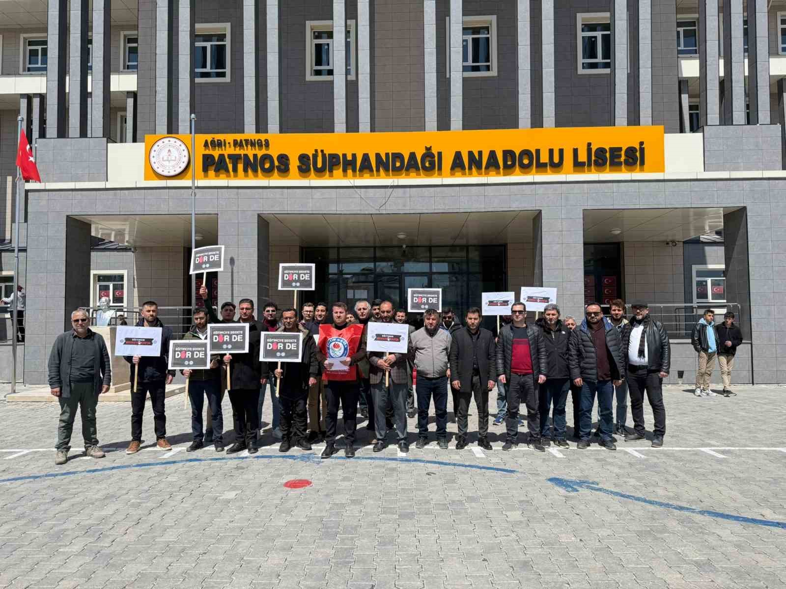 Patnos Eğitim-Bir-Sen’den şiddet tepkisi: "Artık yeter"
