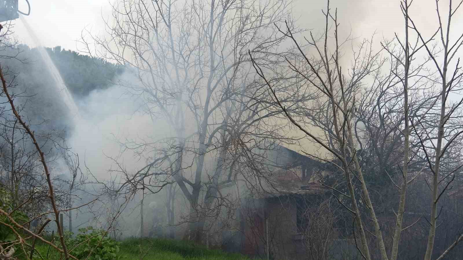 Pendik’te tek katlı ev alevlere teslim oldu
