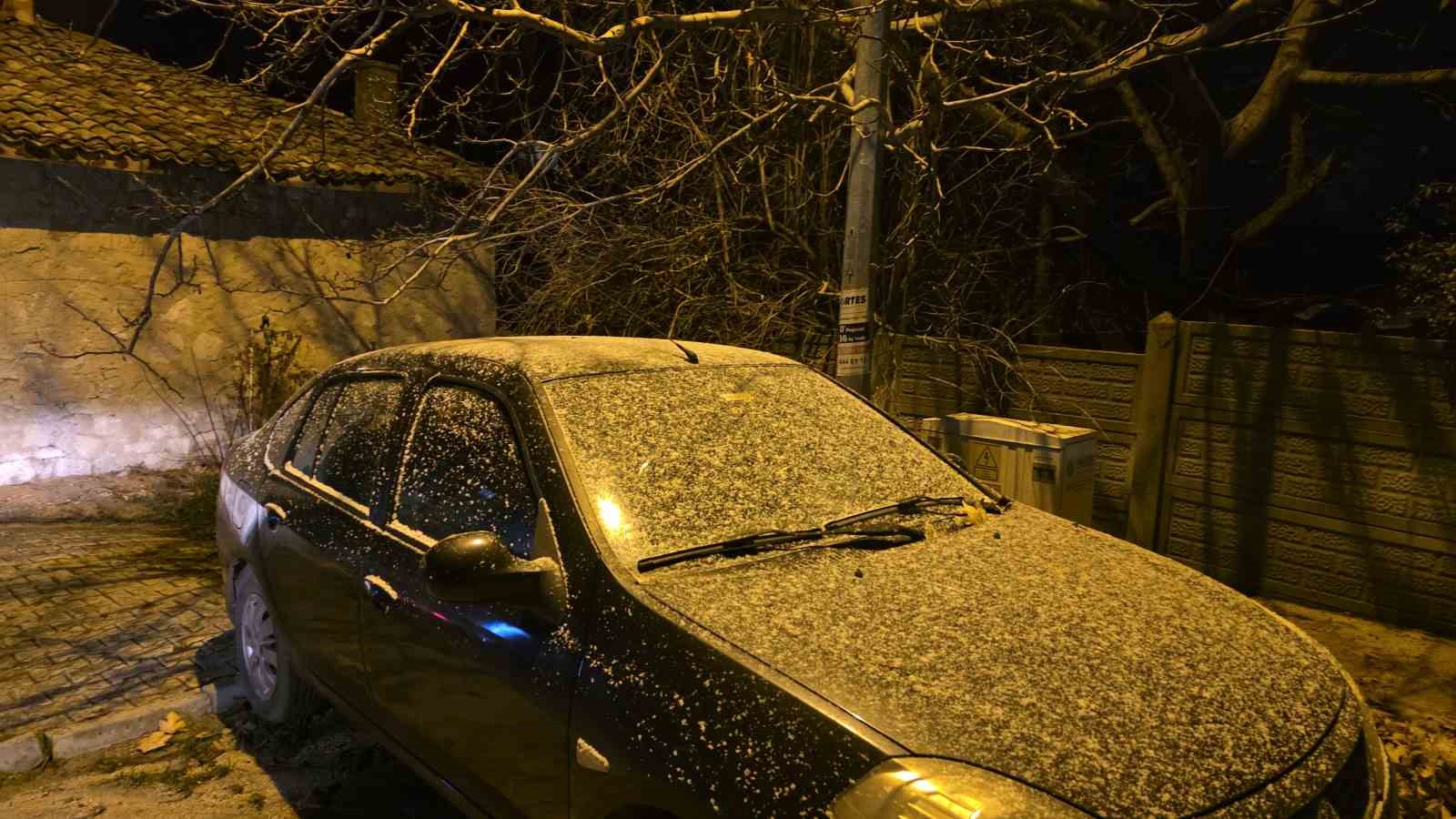 Pınarhisar’da kar yağışı başladı
