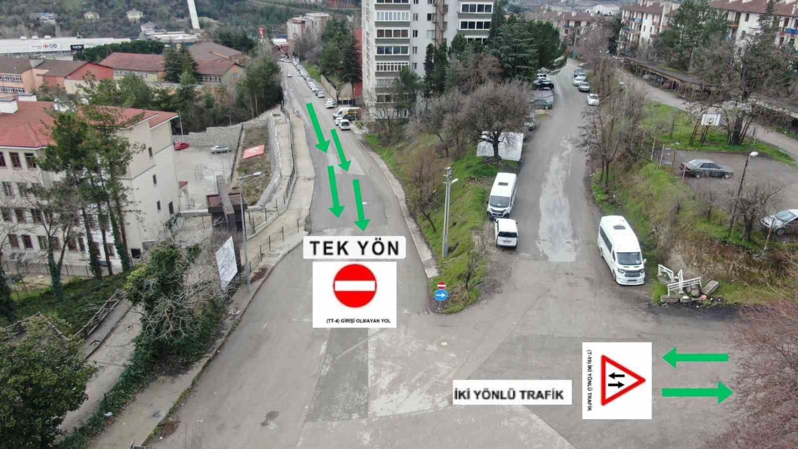 Polis evi istikametindeki Fatih Caddesi tek yön oldu
