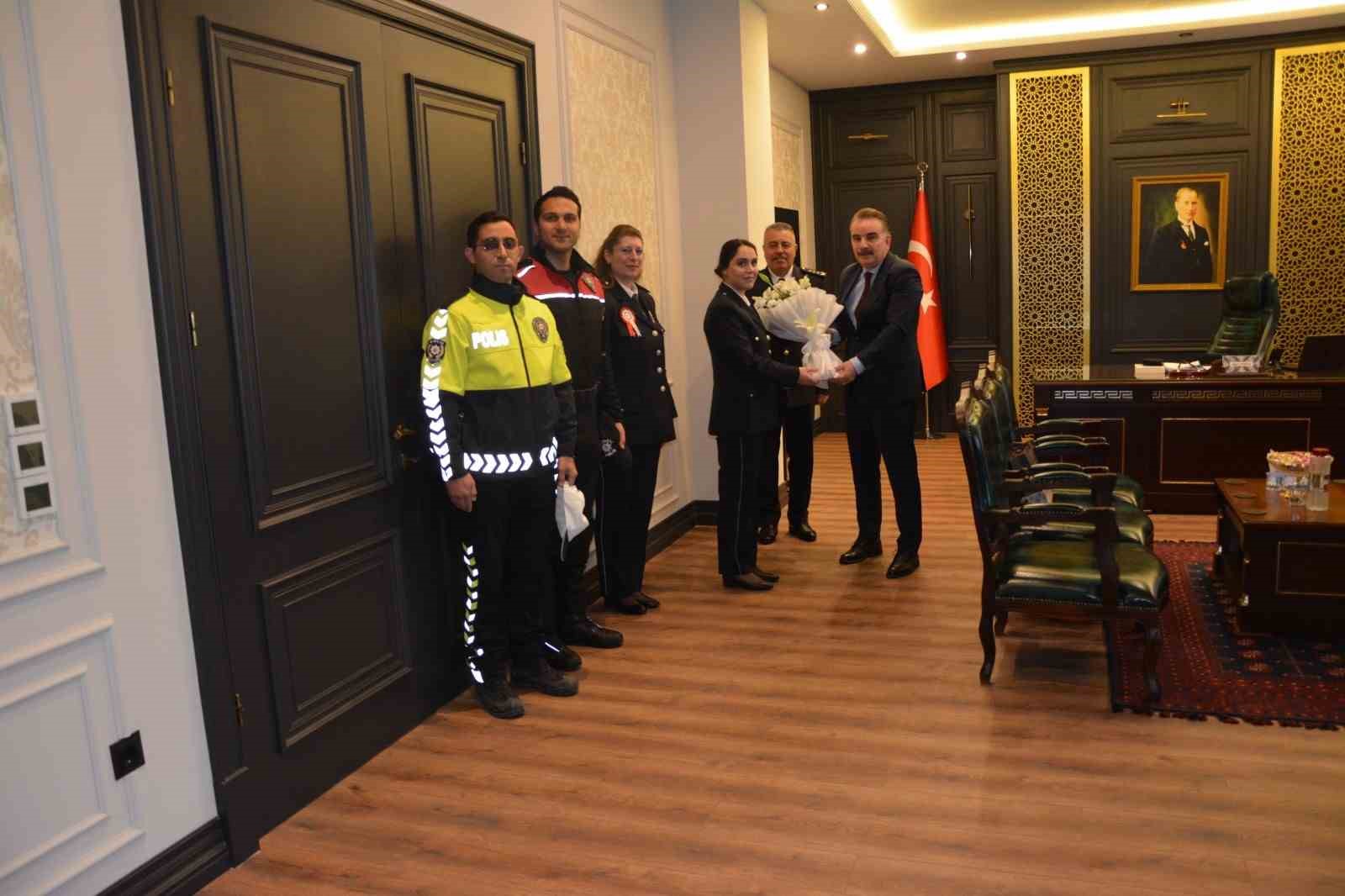 Polis Teşkilatı’ndan, Kaymakam Odabaş’a ziyaret
