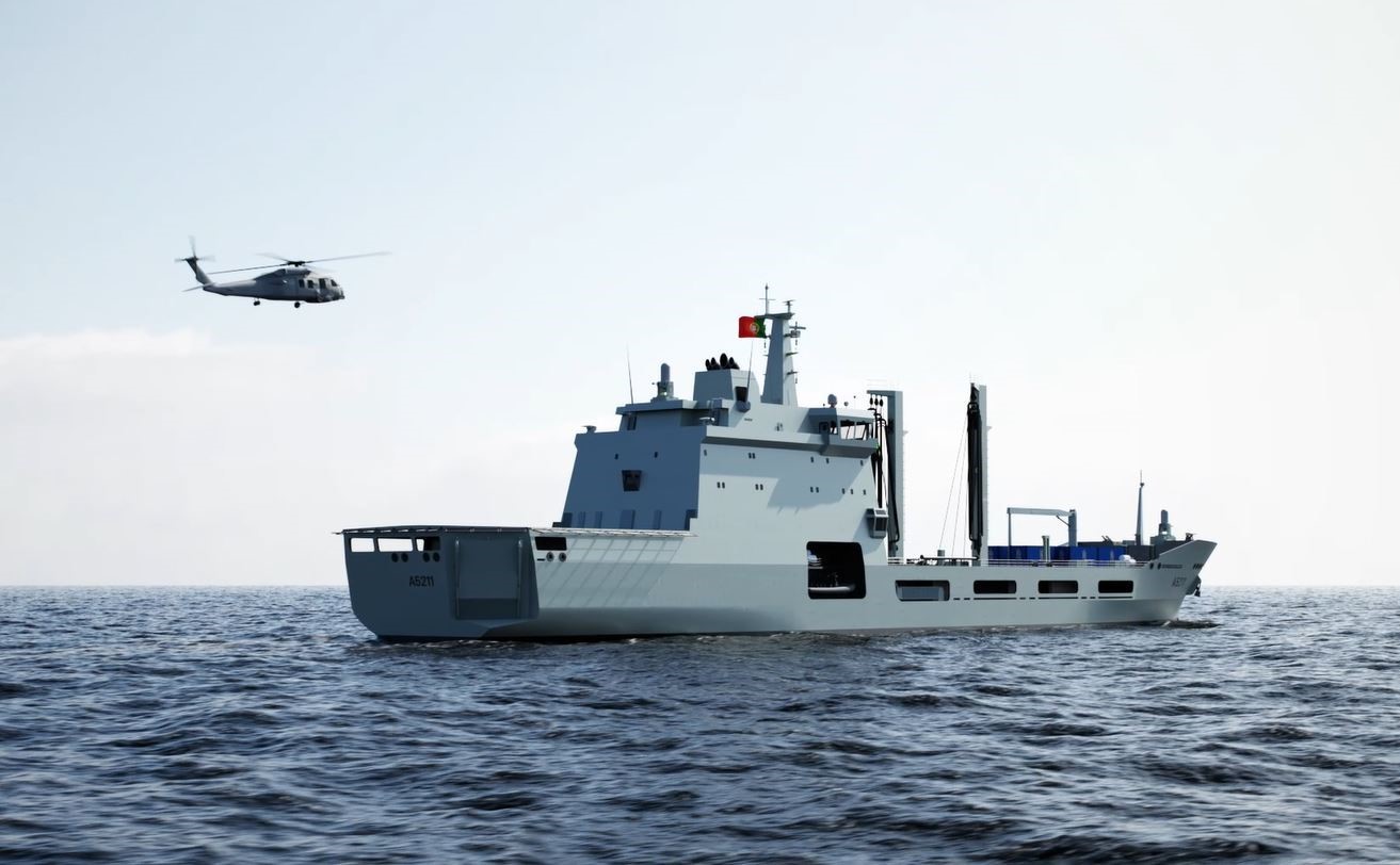 Portekiz denizde ikmal ve lojistik destek gemilerinin blokları kızağa alındı
