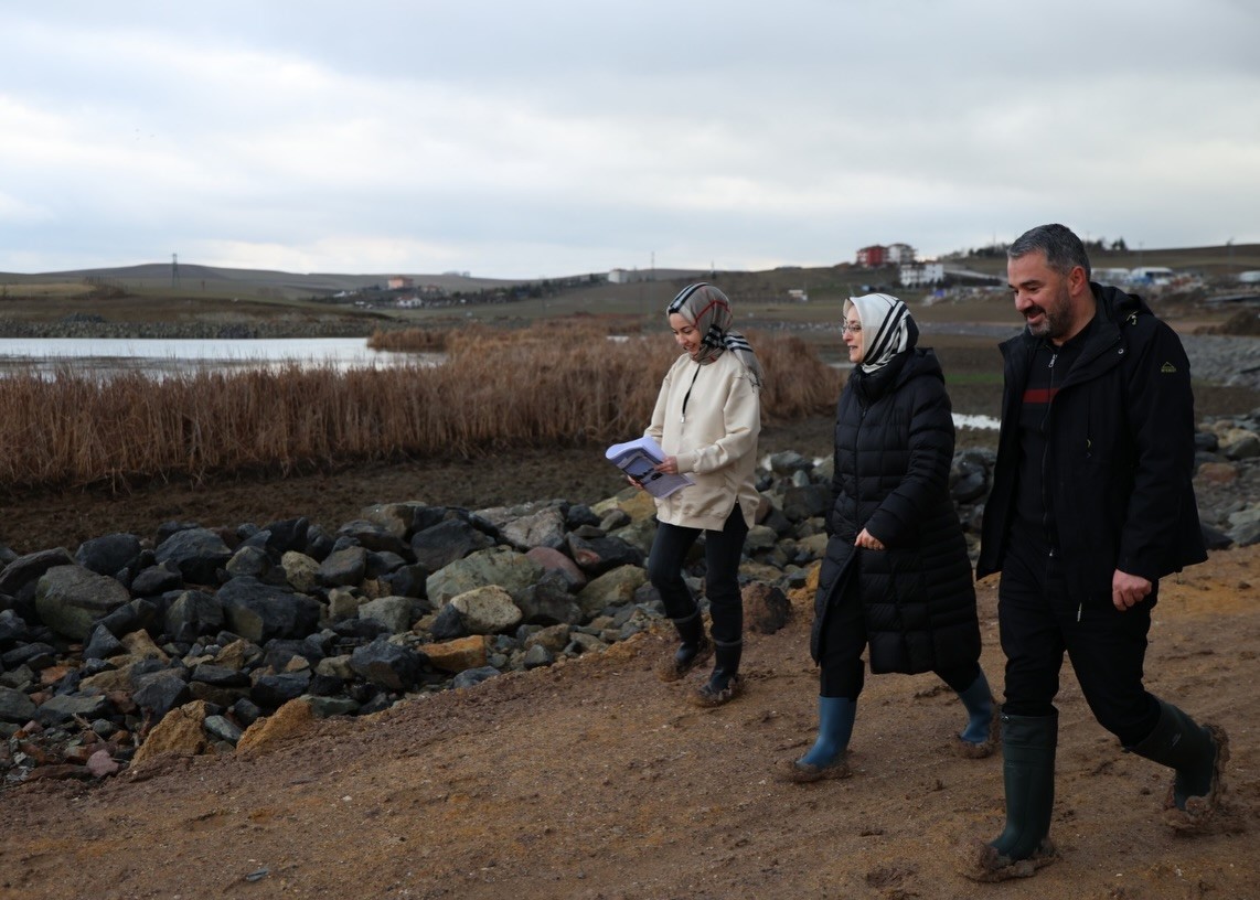 Pursaklar Belediyesi Gümüşoluk Göleti’nin çalışmalarına devam ediyor
