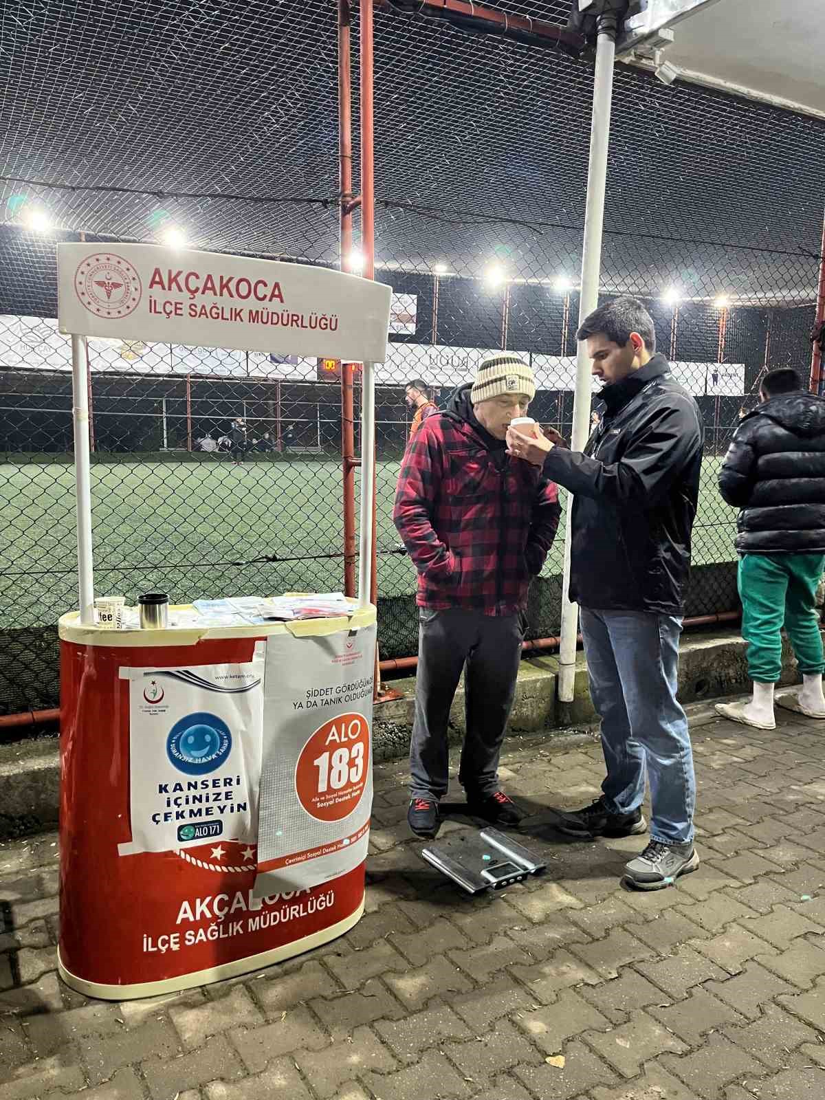 Ramazan turnuvasında sağlık standı
