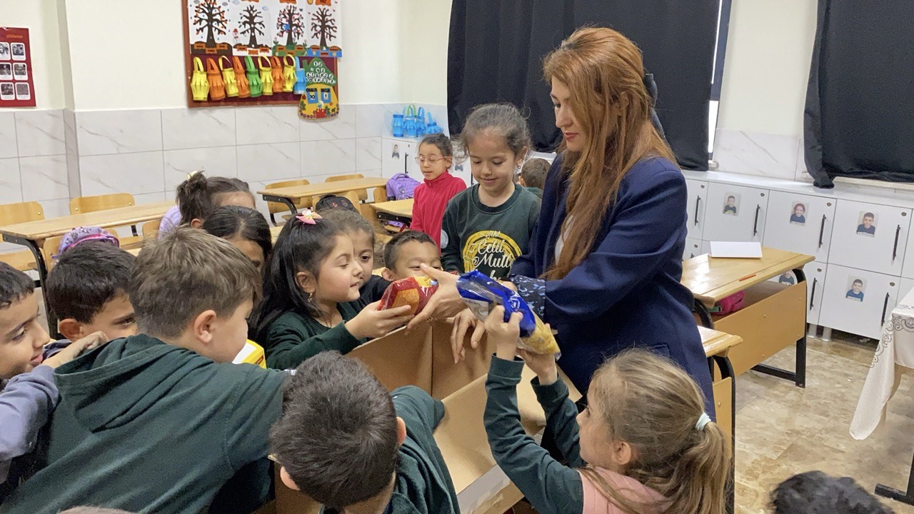 Ramazan’da minik öğrencilerden anlamlı destek
