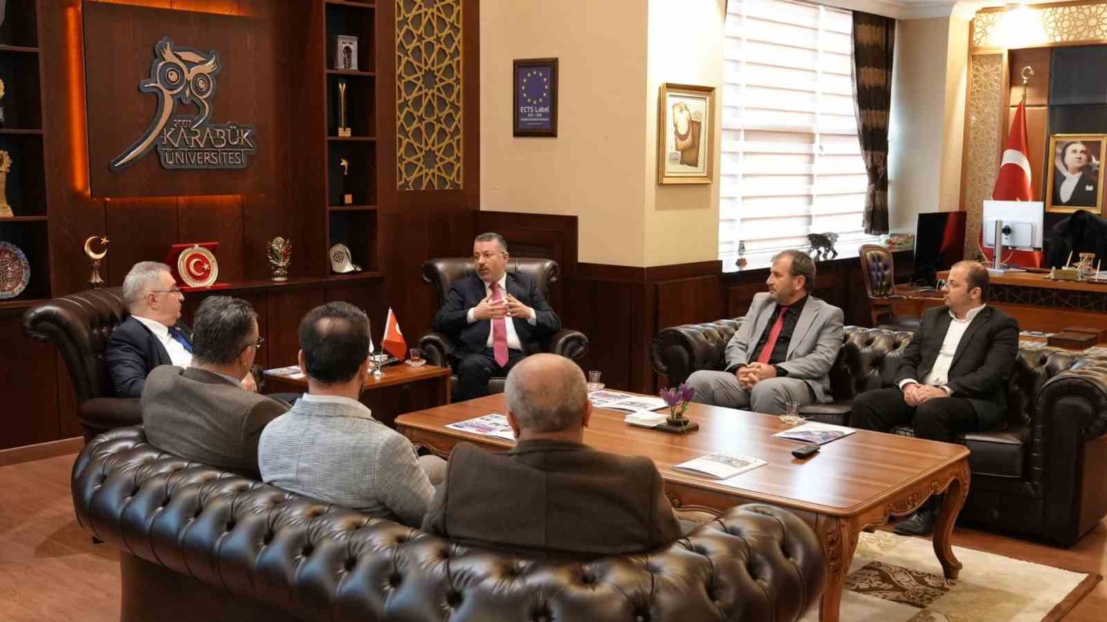 Rektör Kırışık KARDEMİR Genel Müdürü Peker ile bir araya geldi
