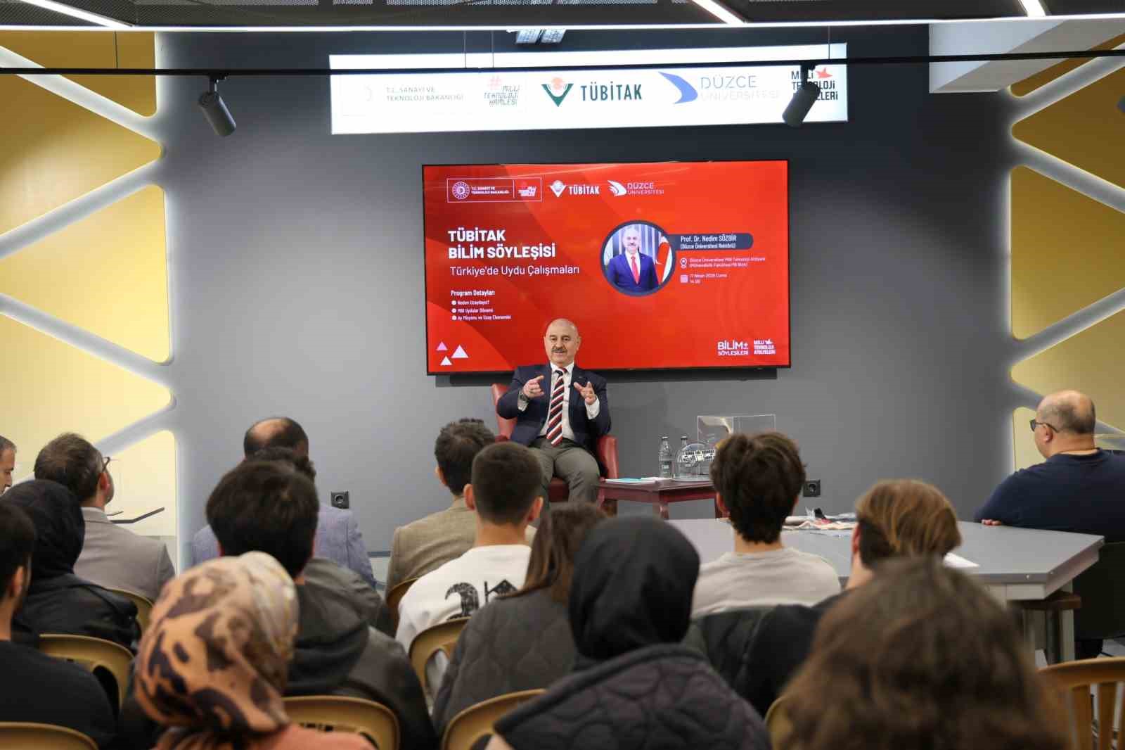 Rektör Sözbir ülkemizin uydu çalışmalarını anlattı
