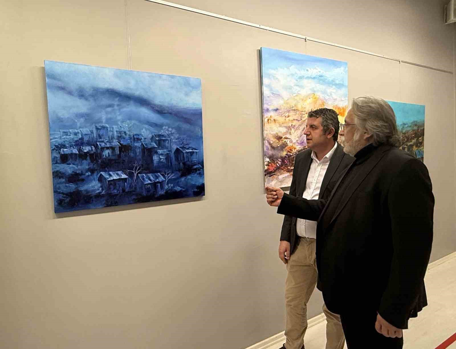 Ressam Cemil Candaş, "Sessizliğin renk dili" temalı sergi açtı
