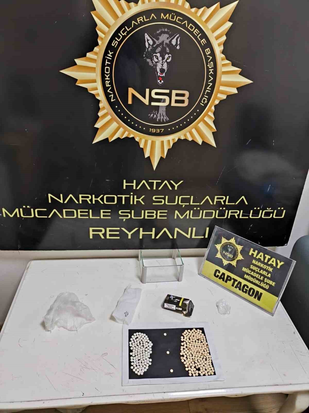 Reyhanlı’da 315 adet Captagon hap  ele geçirildi
