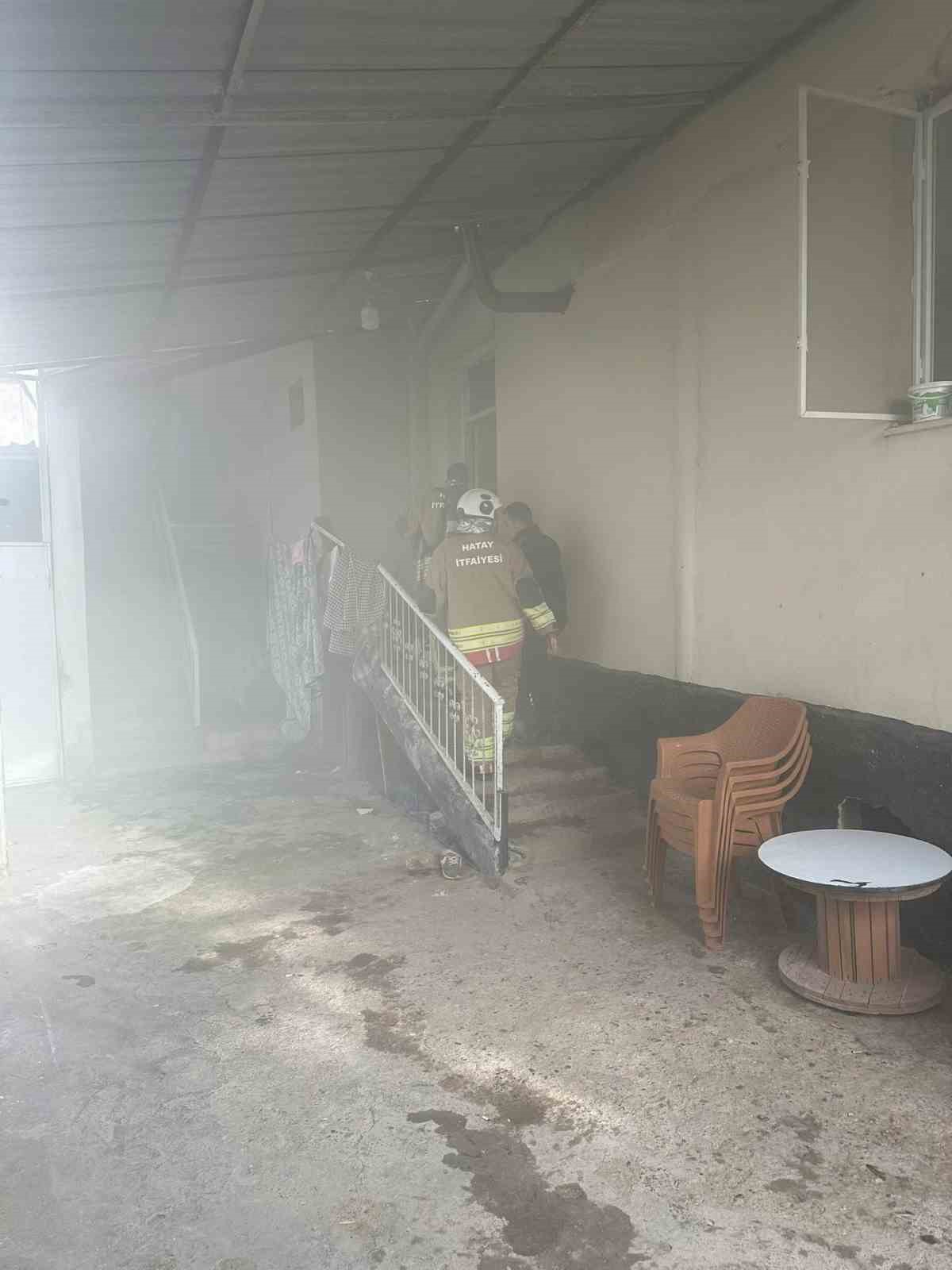 Reyhanlı’da ev yangını
