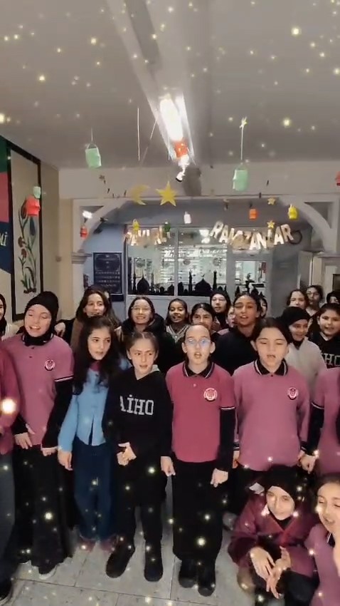 Rize’de okullarda öğrencilerin Ramazan coşkusu
